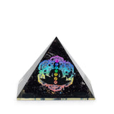 Small Organite Pryamids 5.5x4.5cm - Chakra Buddha - Black Tormaline Chips