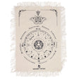 Ancient Witch Pendulum Divination Cloth - Mystic Moth - Natural & Black