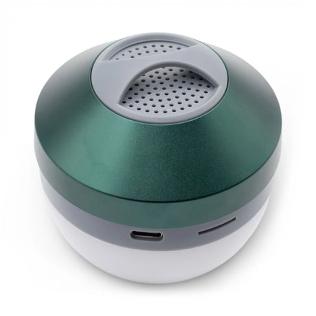 Green Camping Hanging Light and Mini Speaker