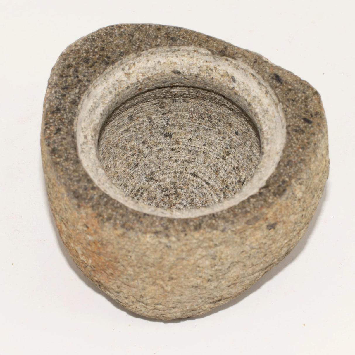 Natural Riverstone Grounding Pot -Medium (aprox 12x8cm)