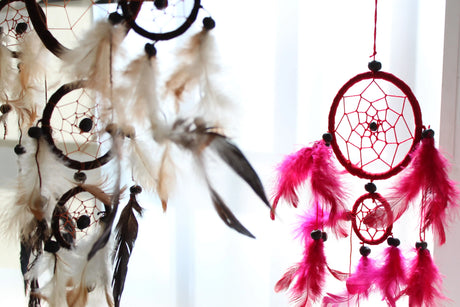 Bali Dreamcatchers - Small Round - Turq/Pink/Purp