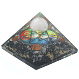 Orgonite Pyramid - Midnight Pentagon - 70mm