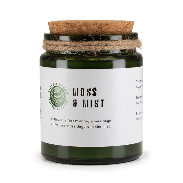 Greenman Woodwick Soy Candle - Moss & Mist