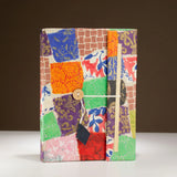 Lokta Patchwork Notebook  Large (21x15cm)  45 Leaves  Includes Bookmark  Multi Colour