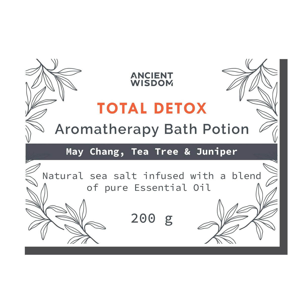 Bag Labels for Total Detox  (4 sheets of 18)