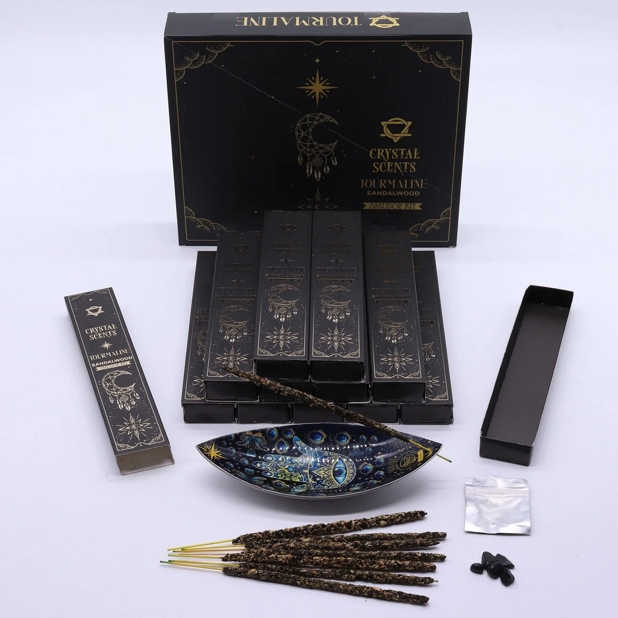 Tourmaline Crystal Scents Smudge Incense - Sandalwood