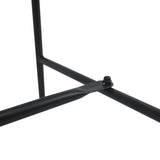 Outsunny Metal Garden Bench Loveseat with Slatted Seat, Black