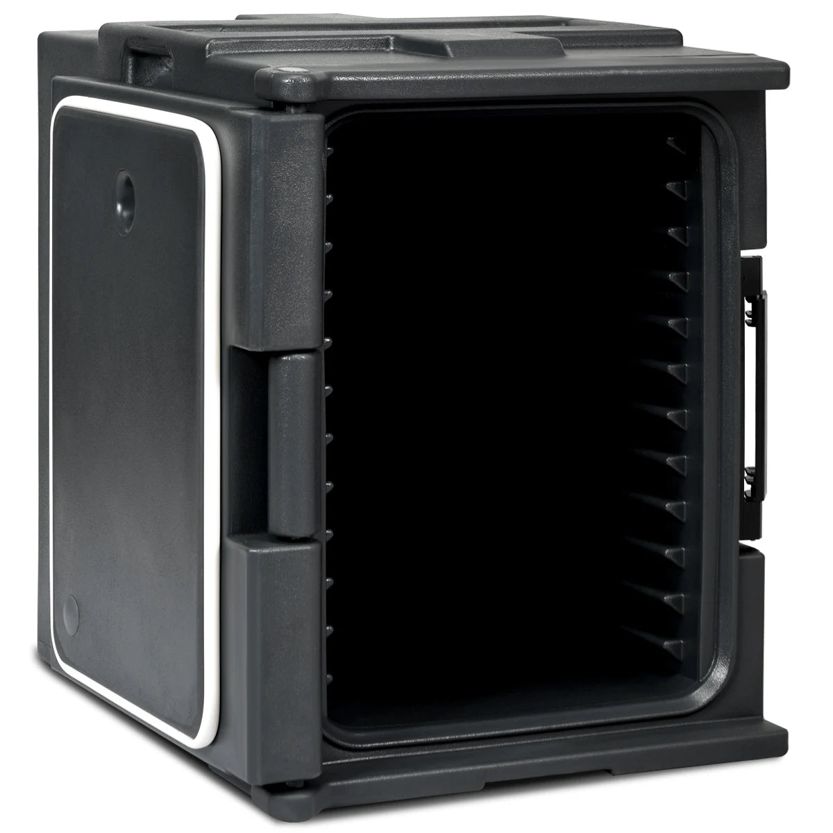 Front-Loading Insulated Food Pan Carrier for 6 Full-Size Pans-Black