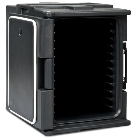 Front-Loading Insulated Food Pan Carrier for 6 Full-Size Pans-Black
