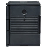 Front-Loading Insulated Food Pan Carrier for 6 Full-Size Pans-Black