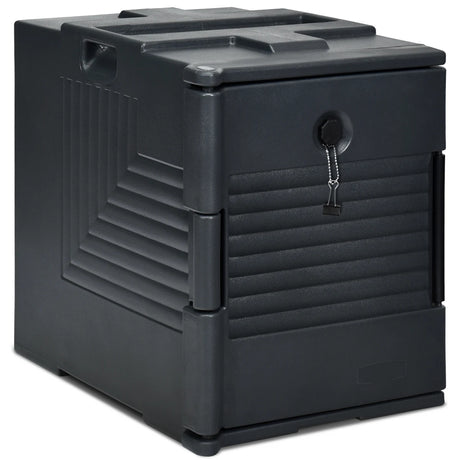 Front-Loading Insulated Food Pan Carrier for 6 Full-Size Pans-Black