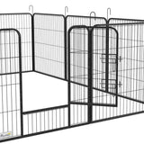 PawHut 12 Panels Heavy Duty Puppy Playpen, for Small Dogs, Indoor and Outdoor Use - Silver