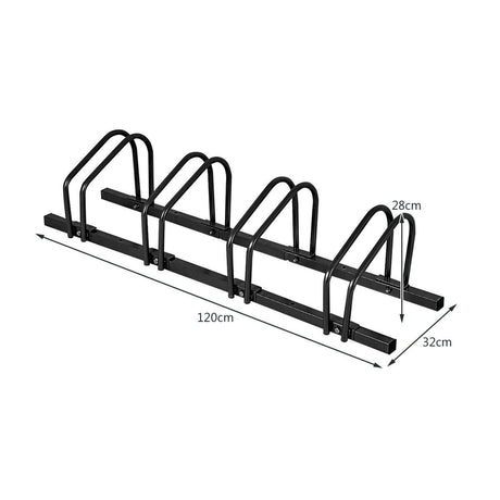 4 Bike Stand Rack Bicycle Storage