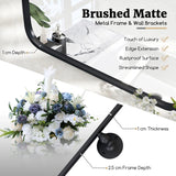 30 x 22 Inch Black Metal Framed Pivot Rectangle Wall-Mounted Mirror