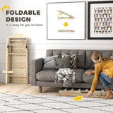 PawHut Dog Ramp for Couch, Adjustable Folding Pet Ramp, 4 Adjustable Height Dog Climbing Ladder, 35/43/47/50 cm Height