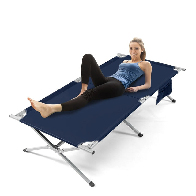 Foldable Camping Cot with Carry Bag for Camping, Office