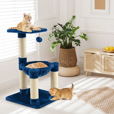 Multi-level Cat Tree with Cosy Hammock for Cats