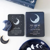Sodalite Crystal Moon Keepsake Stone in a Box