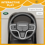 AIYAPLAY Land Rover Licensed Toddler Ride on Car with Horn, Engine Sounds, Under-Seat Storage, for 18-36 Months, Black
