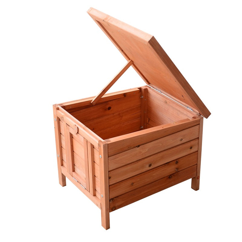 PawHut 20" Wooden Guinea Pigs Hutches-Fir Wood