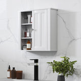 HOMCOM Clean and Simple Bathroom Storage Cabinet - White