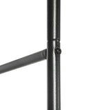 Outsunny Outdoor Garden Arch, Metal Garden Arbor for Climbing Plants, Roses, Vines, Wedding Arch for Outdoor, 140L x 40W x 240H cm, Black