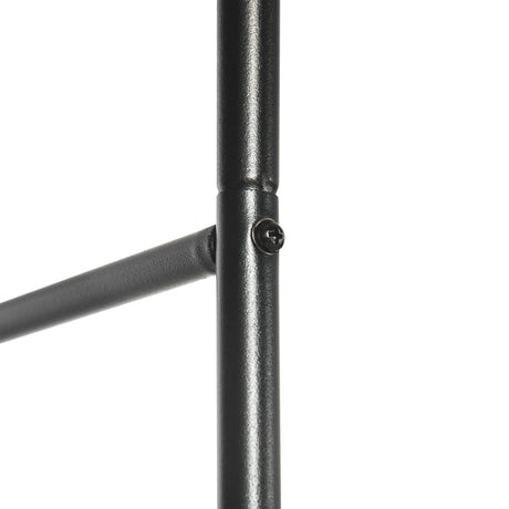 Outsunny Outdoor Garden Arch, Metal Garden Arbor for Climbing Plants, Roses, Vines, Wedding Arch for Outdoor, 140L x 40W x 240H cm, Black