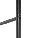 Outsunny Outdoor Garden Arch, Metal Garden Arbor for Climbing Plants, Roses, Vines, Wedding Arch for Outdoor, 140L x 40W x 240H cm, Black