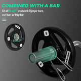SPORTNOW Two 5kg Olympic Weight Plates, Tri-Grip Rubber-Coated Barbell Weights, with 5cm Holes, for Home, Gym, Office