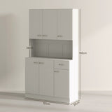 HOMCOM Freestanding Kitchen Pantry Storage Cabinet - White