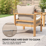 Outsunny Seat and Back Padded Cushion Set, CUSHION ONLY - Beige