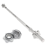 Body Revolution Straight Barbell Bar 1" Standard 1.2m Spinlock Collar