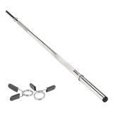 Body Revolution Straight Barbell Bar 1" Standard 1.4m Spring Collar