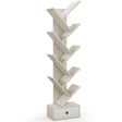10-Tier Tree Bookshelf with Drawer and Anti-Tipping Kit-Beige