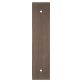 168 X 40MM SQUARE CABINET HARDWARE BACKPLATE 128MM C/C - ANTIQUE BRASS - EACH