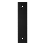 168 X 40MM SQUARE CABINET HARDWARE BACKPLATE 128MM C/C - MATT BLACK - EACH