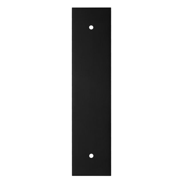 168 X 40MM SQUARE CABINET HARDWARE BACKPLATE 128MM C/C - MATT BLACK - EACH