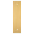 168 X 40MM SQUARE CABINET HARDWARE BACKPLATE 128MM C/C - SATIN BRASS - EACH