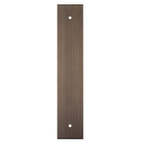 200 X 40MM SQUARE CABINET HARDWARE BACKPLATE 160MM C/C - ANTIQUE BRASS - EACH
