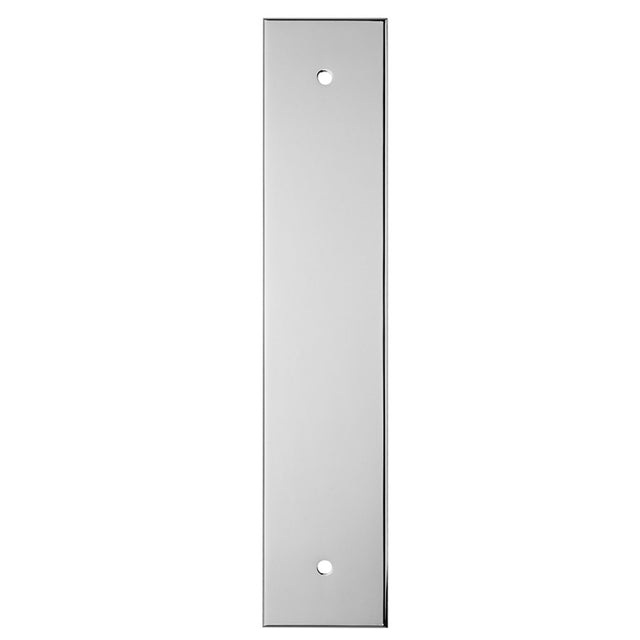 200 X 40MM SQUARE CABINET HARDWARE BACKPLATE 160MM C/C - POLISHED CHROME - EACH