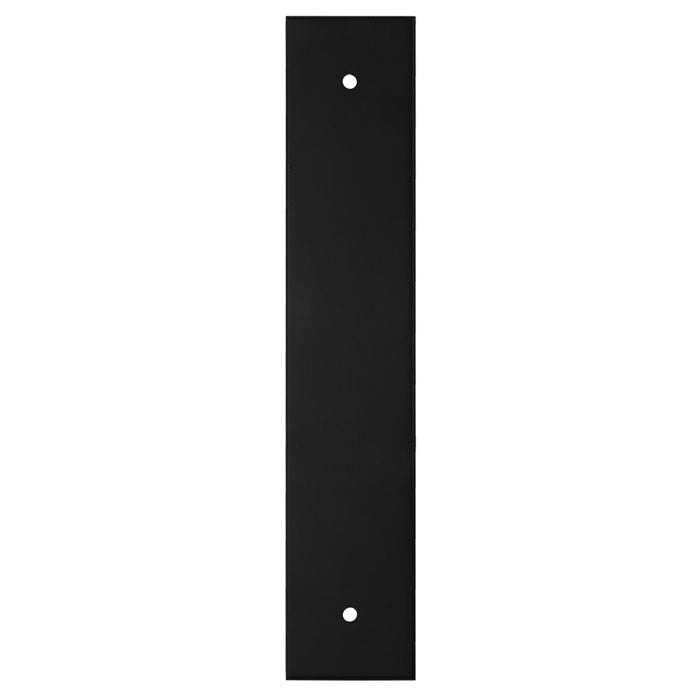 200 X 40MM SQUARE CABINET HARDWARE BACKPLATE 160MM C/C - MATT BLACK - EACH