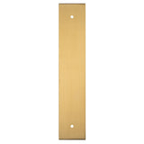 200 X 40MM SQUARE CABINET HARDWARE BACKPLATE 160MM C/C - SATIN BRASS - EACH