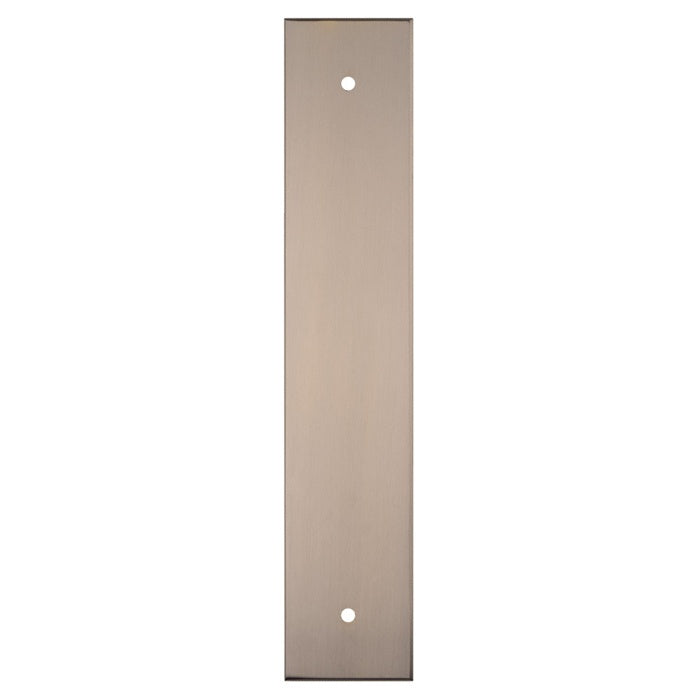 200 X 40MM SQUARE CABINET HARDWARE BACKPLATE 160MM C/C - SATIN NICKEL - EACH