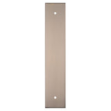 200 X 40MM SQUARE CABINET HARDWARE BACKPLATE 160MM C/C - SATIN NICKEL - EACH