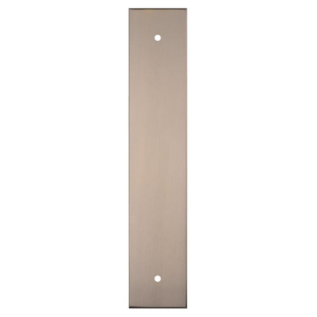 200 X 40MM SQUARE CABINET HARDWARE BACKPLATE 160MM C/C - SATIN NICKEL - EACH