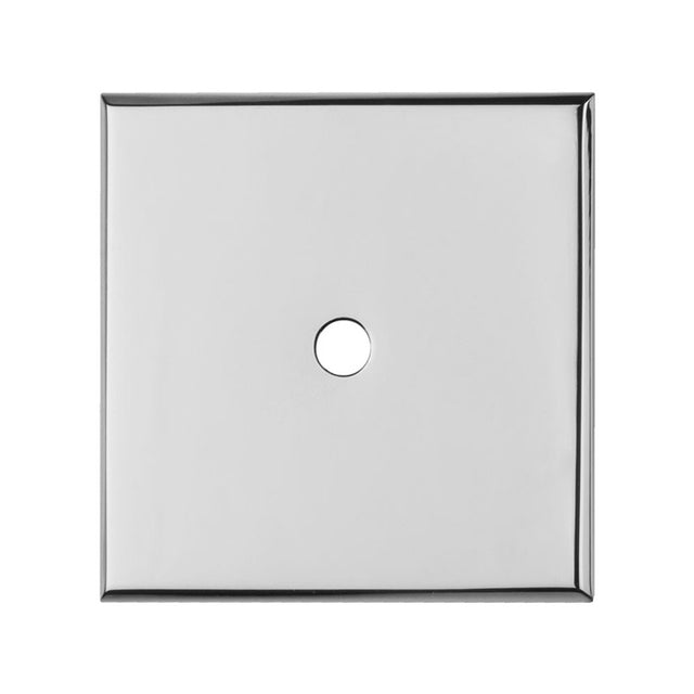 40 X 40MM SQUARE CABINET HARDWARE BACKPLATE - POLISHED CHROME - EACH