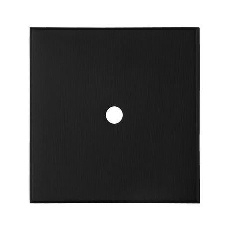 40 X 40MM SQUARE CABINET HARDWARE BACKPLATE - MATT BLACK - EACH