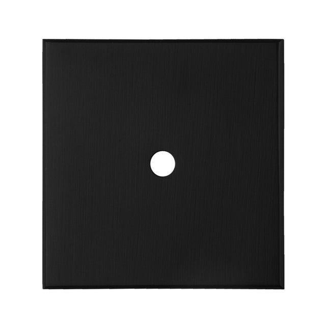 40 X 40MM SQUARE CABINET HARDWARE BACKPLATE - MATT BLACK - EACH