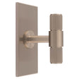 LINES T-BAR KNOB ON RECTANGULAR BACKPLATE - SATIN NICKEL - SET