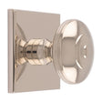 32MM ANDERSON KNOB ON SQUARE BACKPLATE - POLISHED NICKEL - SET